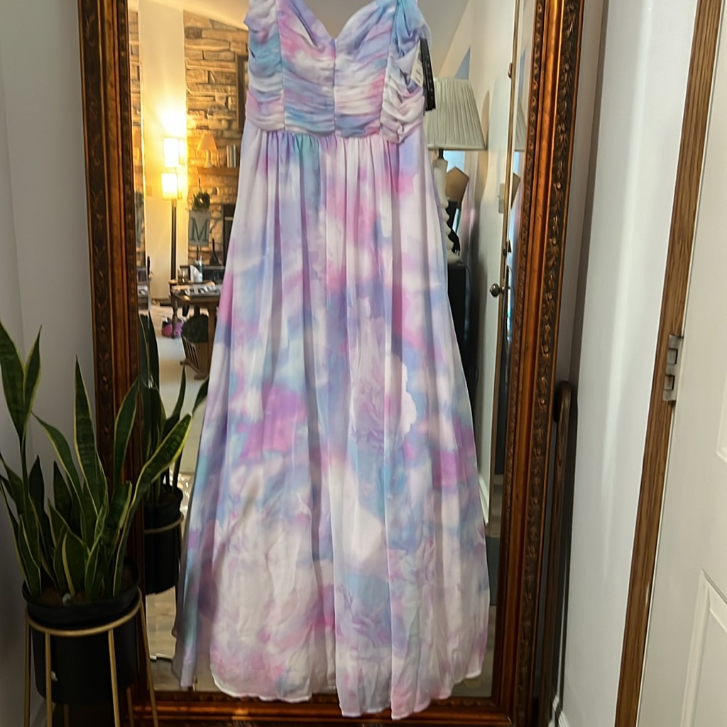 Pastel Watercolor Maxi Dress - Women